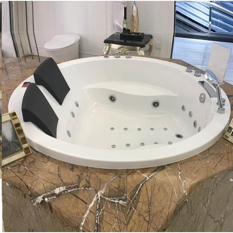 Home Bathroom Jacuzzi - Jacuzzi de Casal Embutido Redondo de