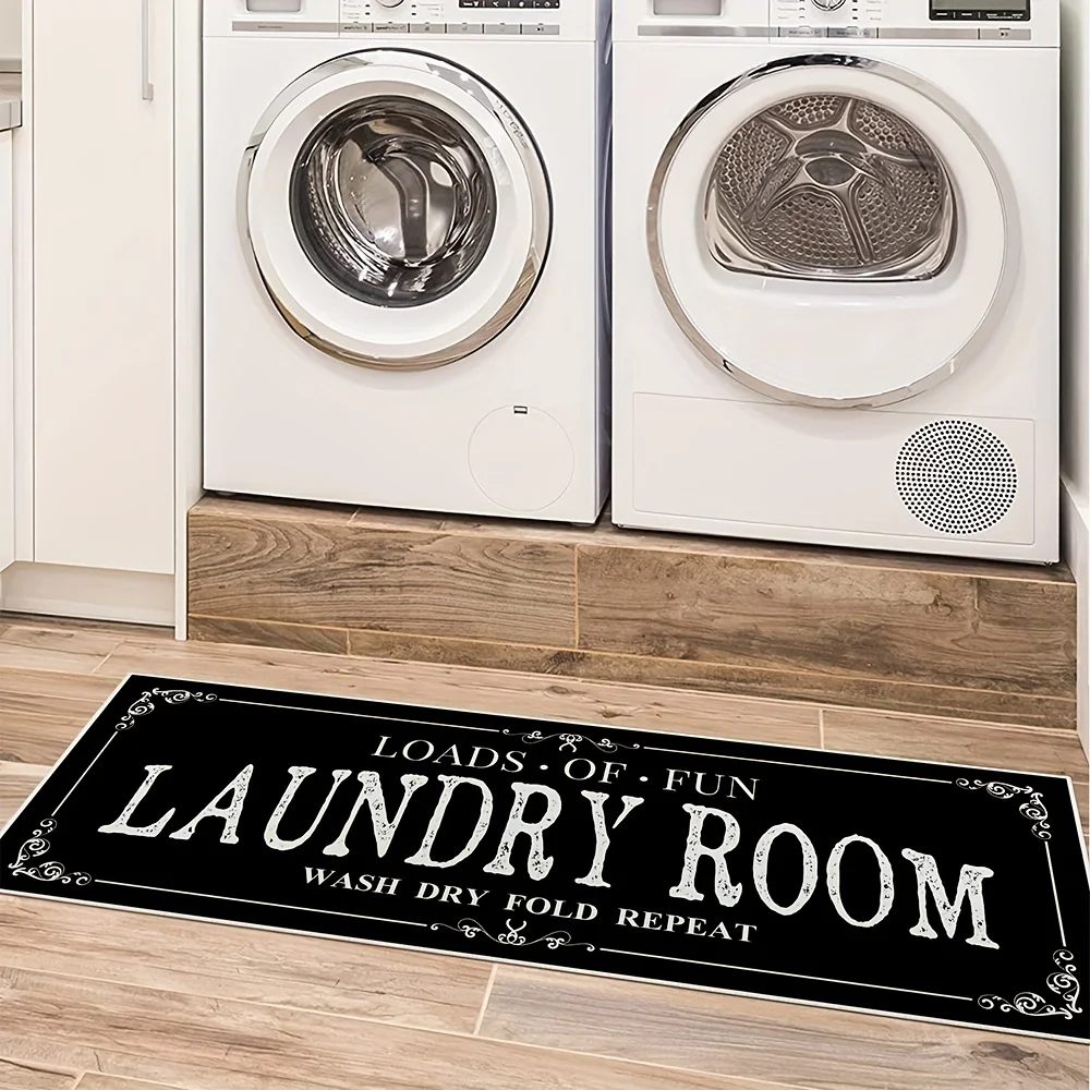 Zara Home Bathroom Accessories - Tapete para lavanderia, tapete antiderrapante para