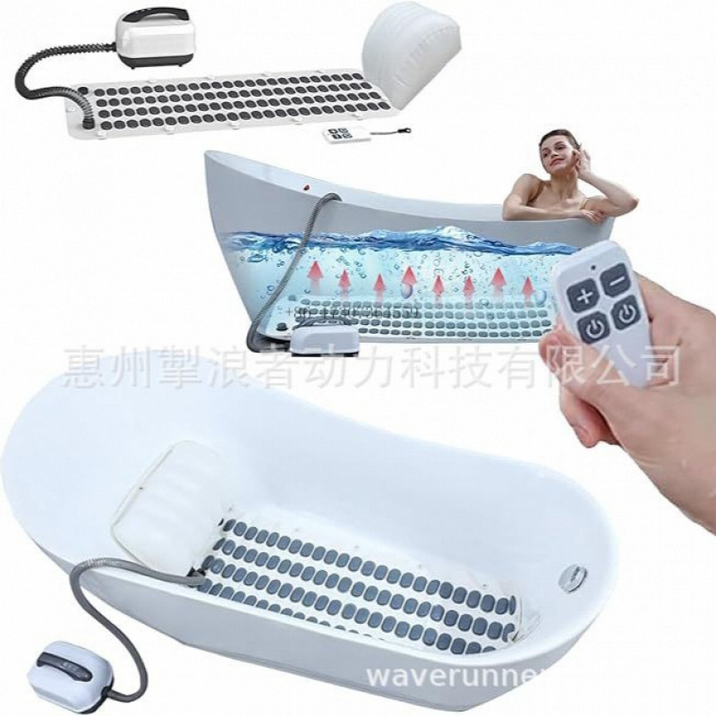 Bathtub Pillow Inflatable - Máquina Portátil de Banho de Bolhas: