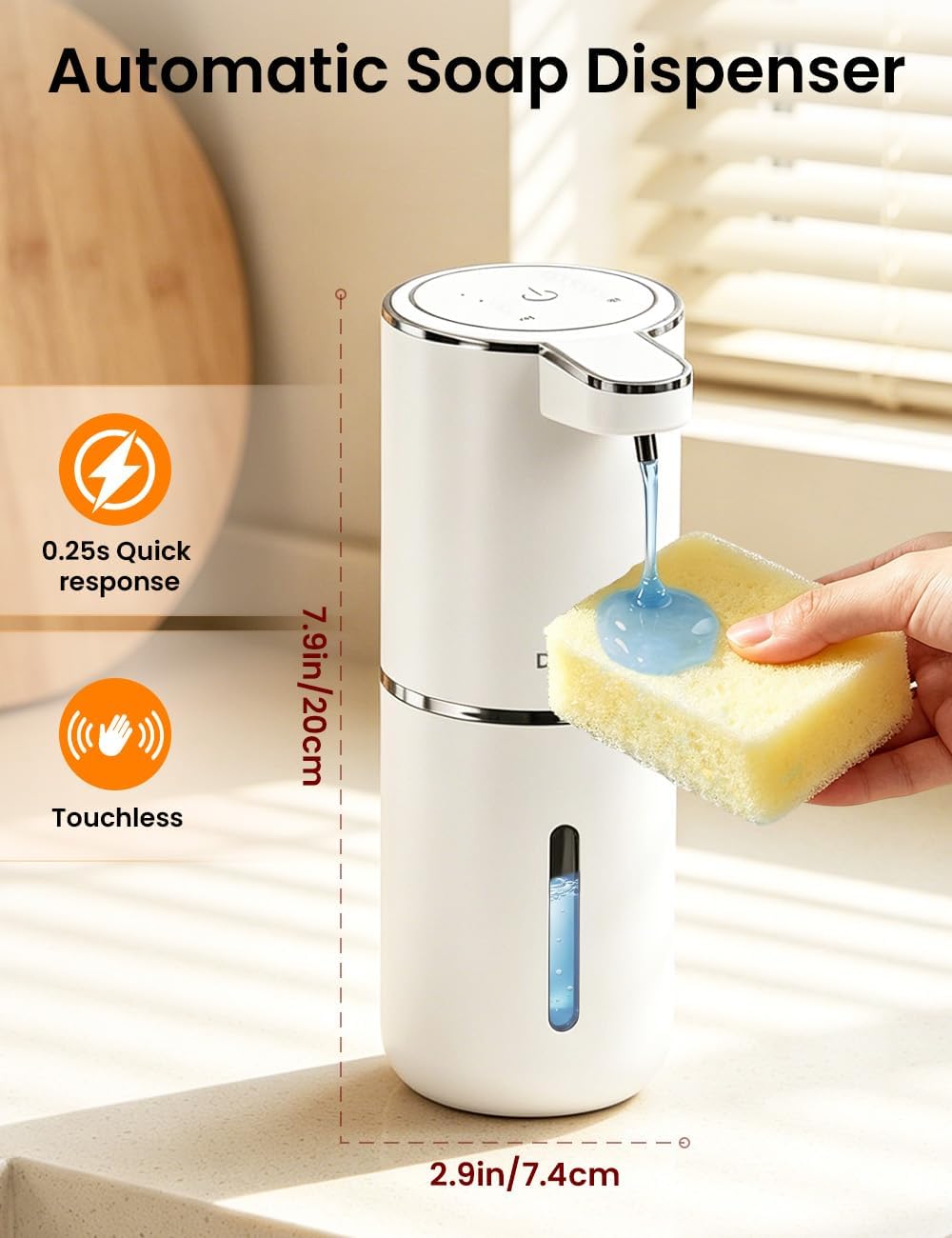 Soap Dispenser Pump - Dispensador de Sabão Automático Inteligente com