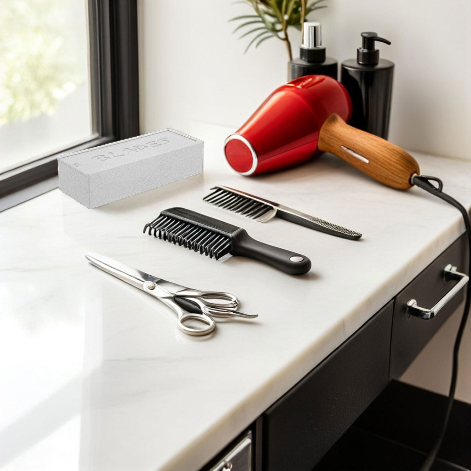 Home One Bathroom Accessories - Estojo Organizador de Plástico Marrom com