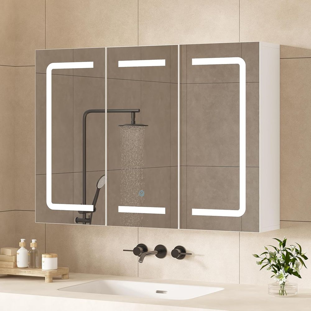 Home Bathroom Cabinets - Armário Organizador de Remédios com Espelho,