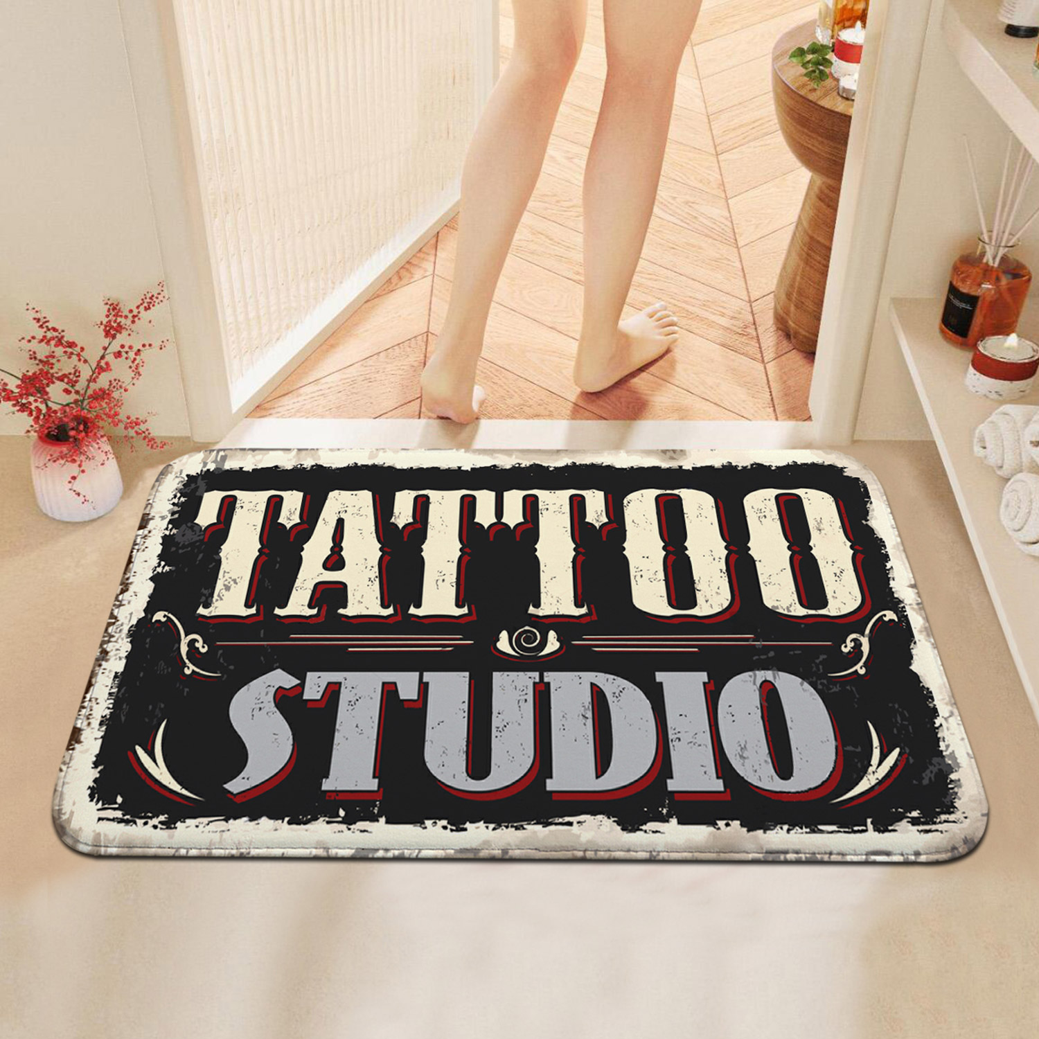 Zara Home Bathroom Accessories - Tapete de loja de tatuagem interior