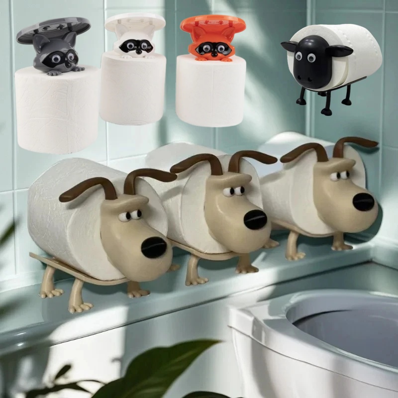 Zara Home Bathroom Accessories - Diversão cão guaxinim ovelhas suporte de