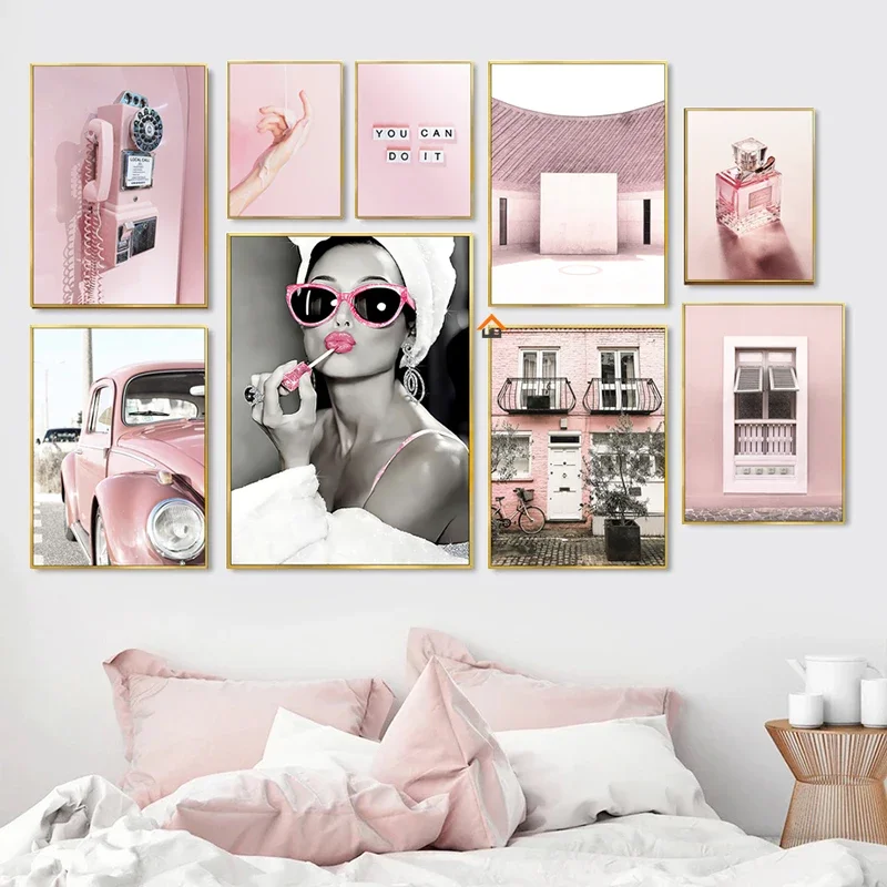 Home Bathroom Pictures - Luxo perfume feminino rosa vintage carro
