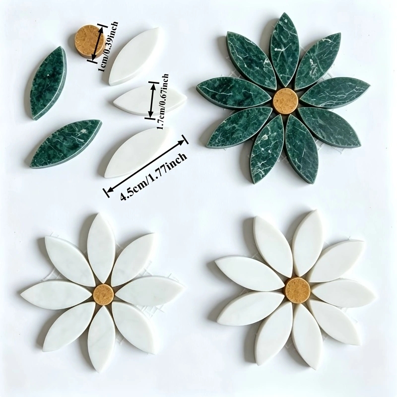 Mosaicos de Mármore Verde e Br - Zara Home Bathroom Accessories avaliação e preço