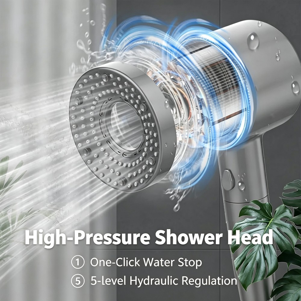 Chuveiro de Alta Pressão com 5 - Home One Bathroom Accessories avaliação e preço