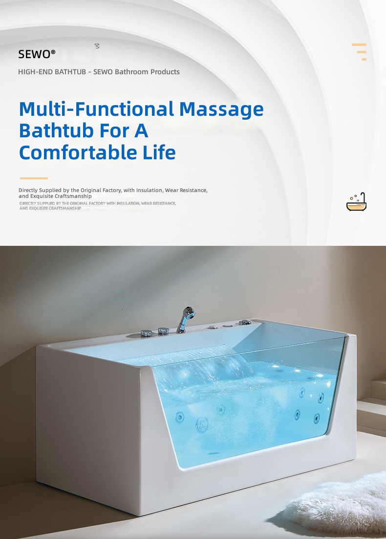 Banheira de Massagem em Acríli - Home Bathroom Jacuzzi avaliação e preço