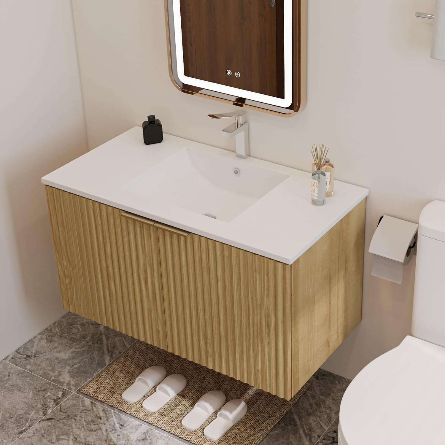 Armário de Banheiro Flutuante  - Home Bathroom Cabinets avaliação e preço