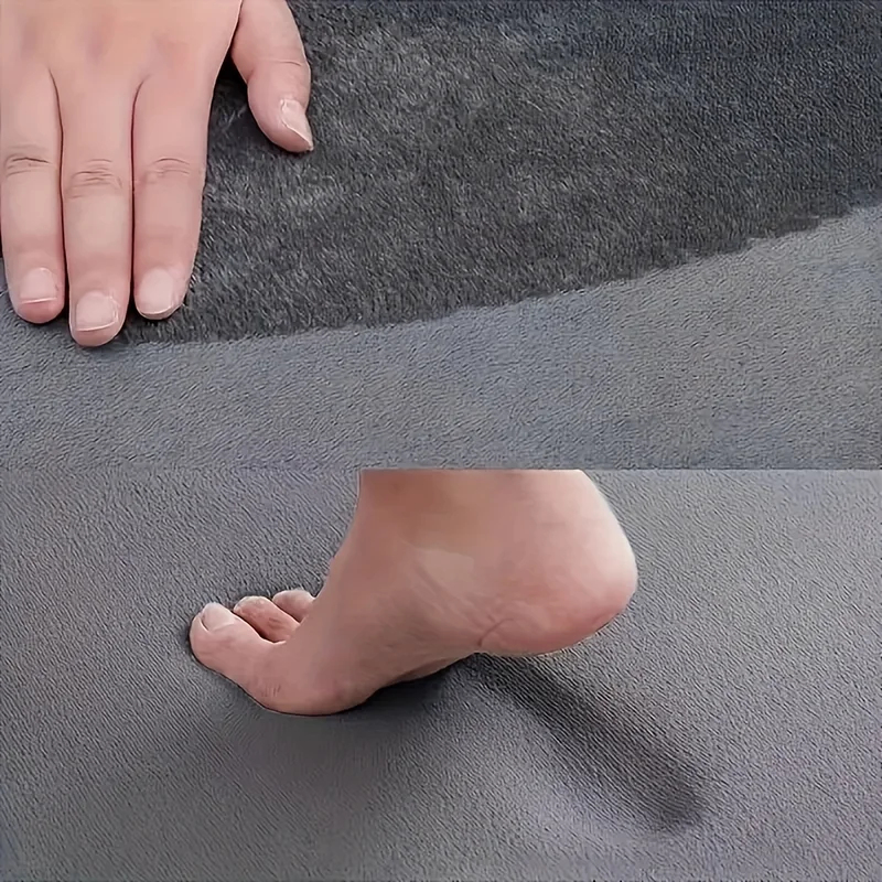 Tapete de Chão de Flanela Cor  - Home Bathroom Rugs avaliação e preço