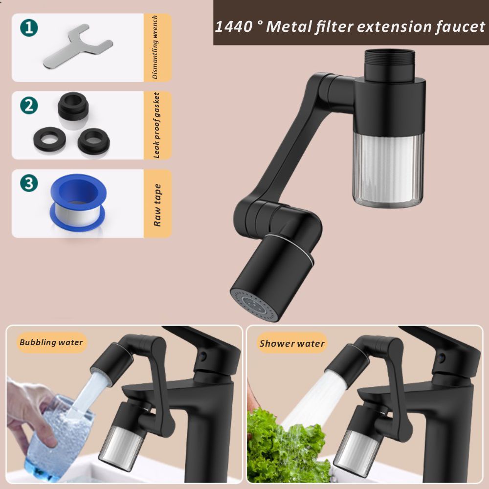 Novo Preto 1440 °   Rotativo c - Home Bathroom Faucets avaliação e preço