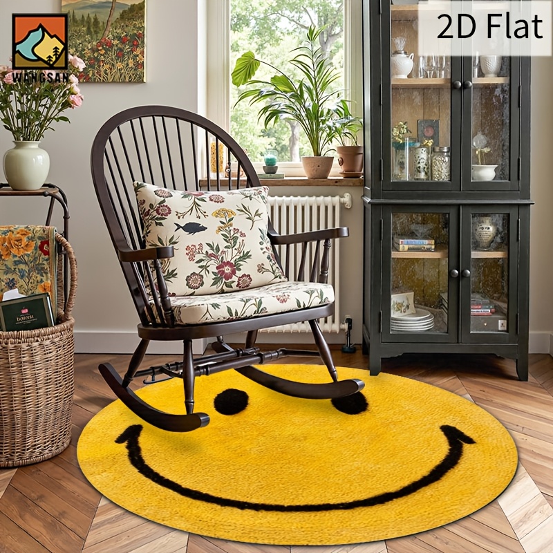 Tapete Redondo de Flanela 2D c - Home Bathroom Rugs avaliação e preço