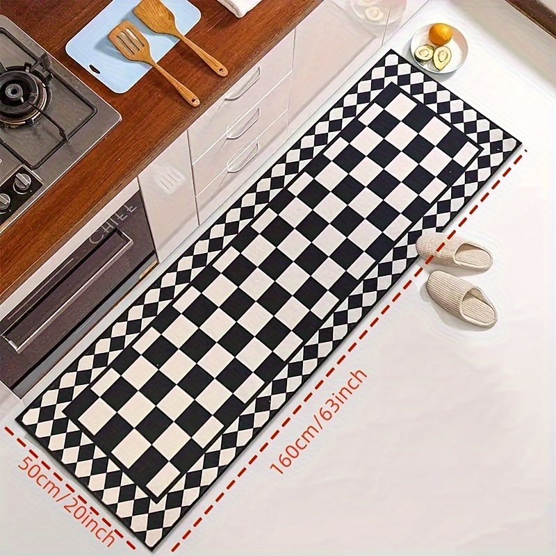 Tapete VIKAMA Preto e Branco X - Home Bathroom Rugs avaliação e preço