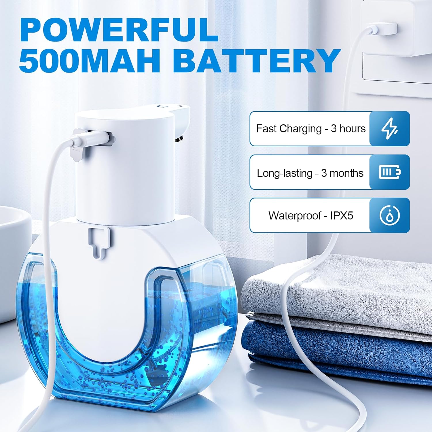 420ml grande capacidade touchl - Soap Dispenser Pump avaliação e preço