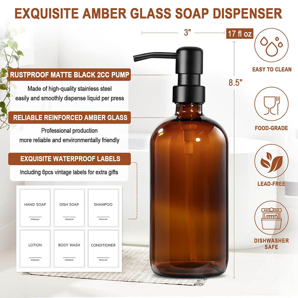 Distribuidor de sabão de vidro - Soap Dispenser Pump avaliação e preço