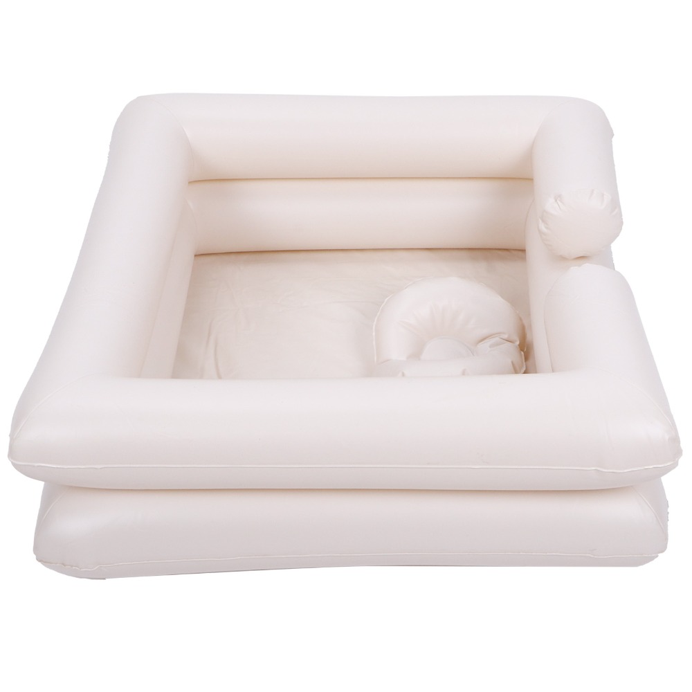 Bacia Inflável de PVC Branca p - Bathtub Pillow Inflatable avaliação e preço