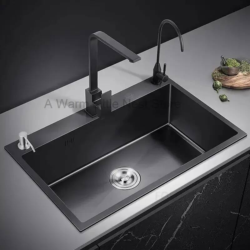 Pias de Cozinha Nano Pretas, P - Home One Bathroom Accessories avaliação e preço