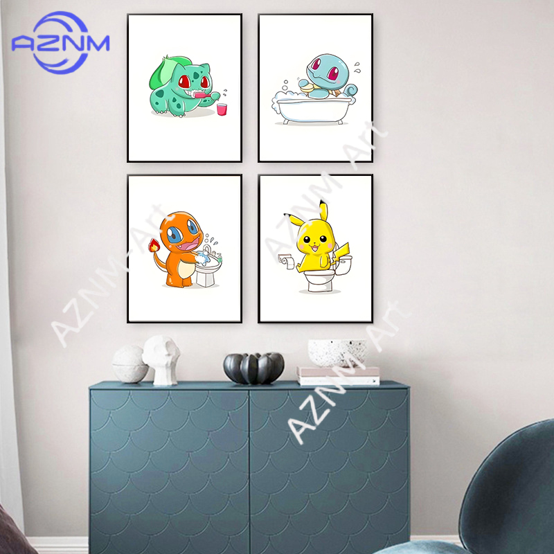 Pintura em Tela Engraçada de D - Home Bathroom Pictures avaliação e preço