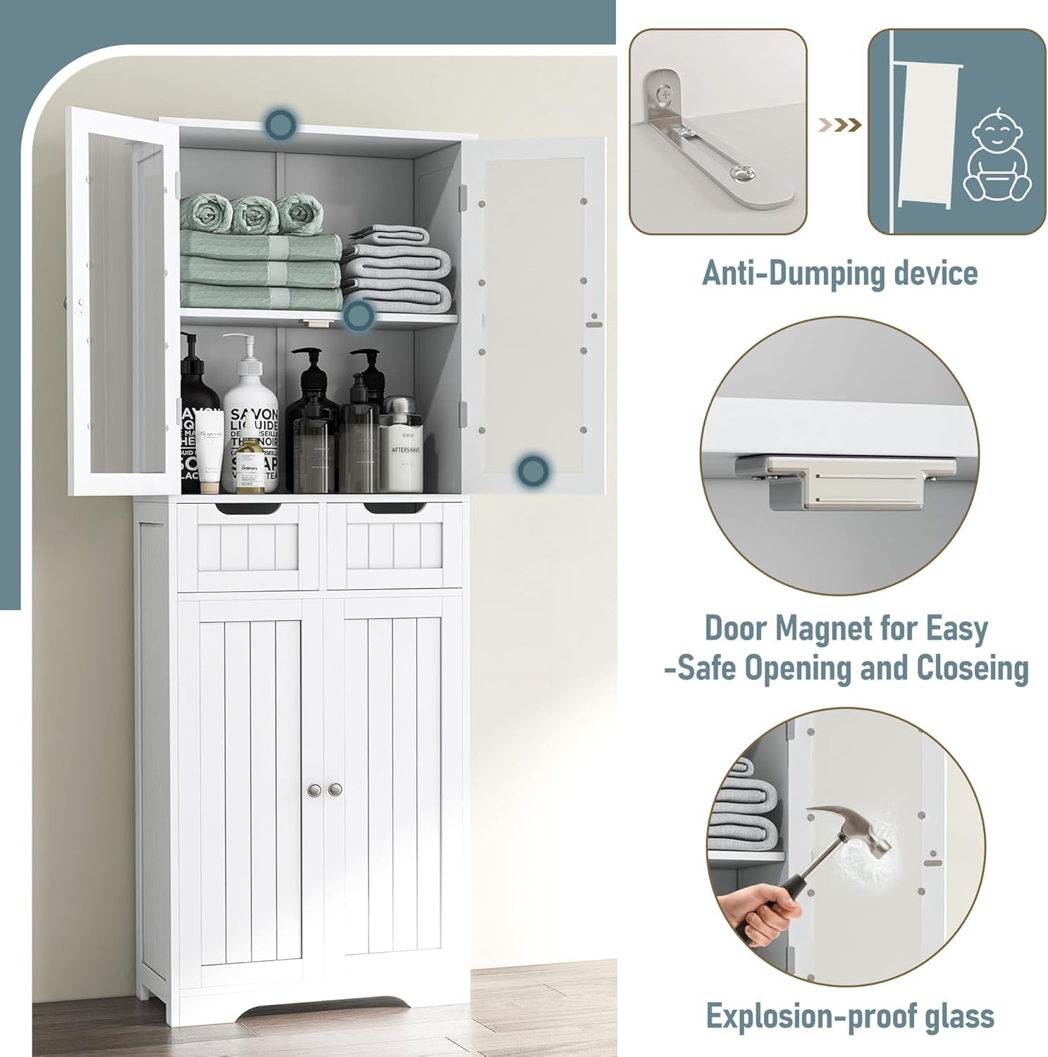 Armário de Banheiro Alto Indep - Home Bathroom Cabinets avaliação e preço