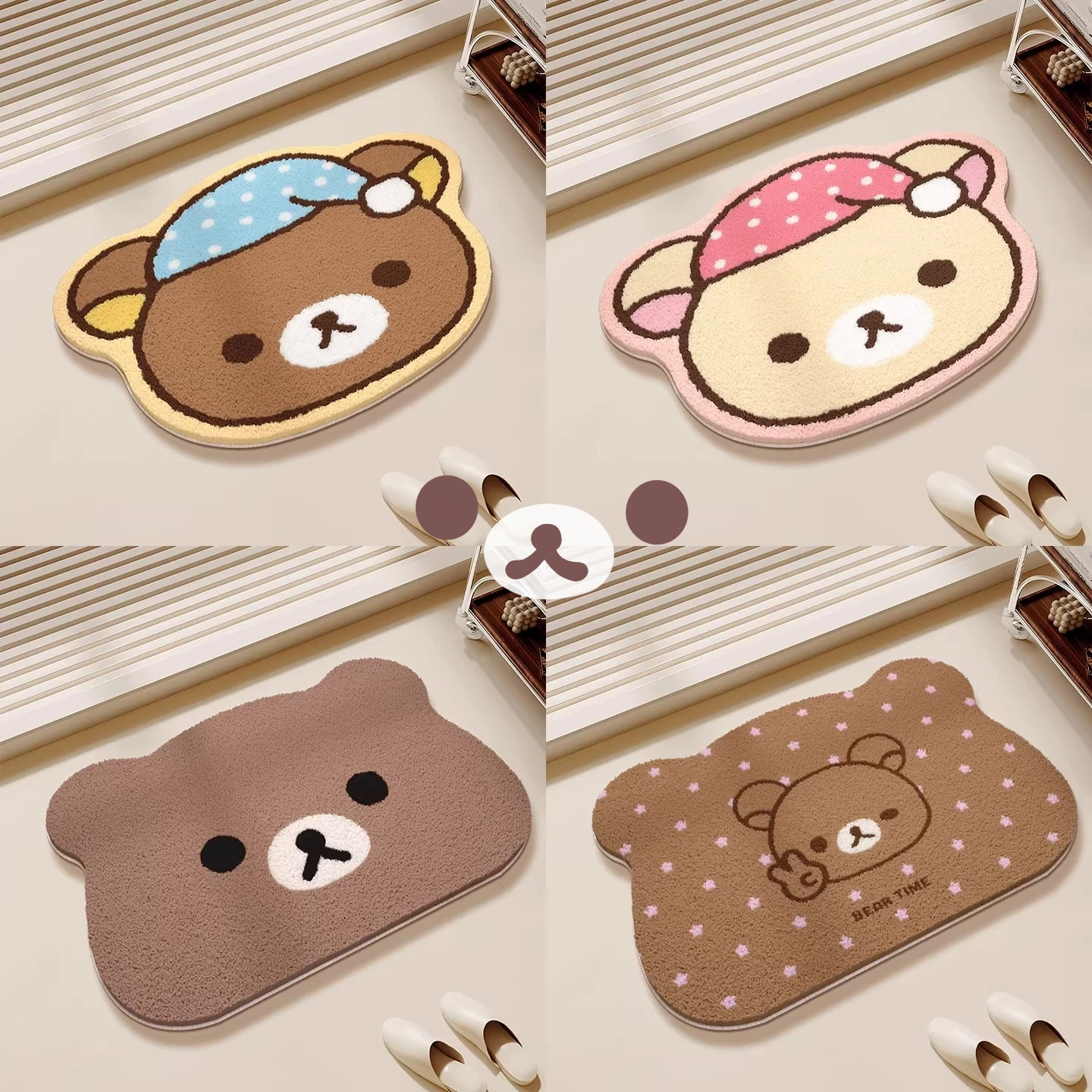 Tapete japonês Rilakkuma Relax - Home Bathroom Rugs avaliação e preço